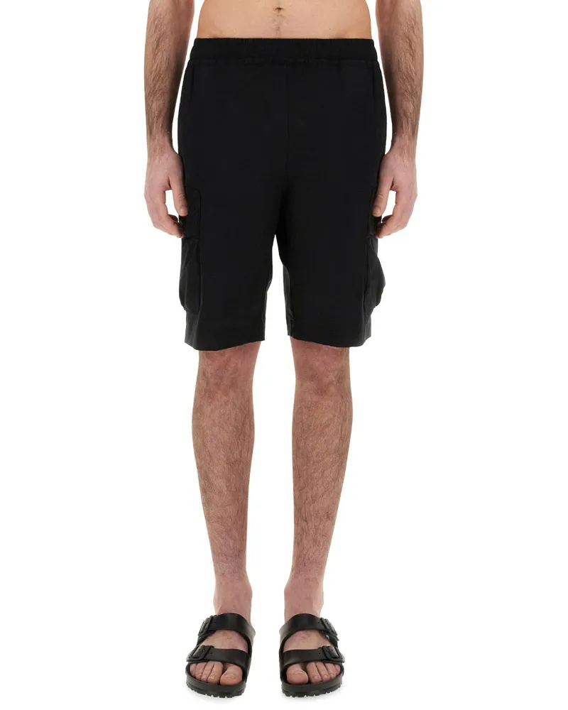 Parajumpers Lightweight Polyester Shorts — Black Black