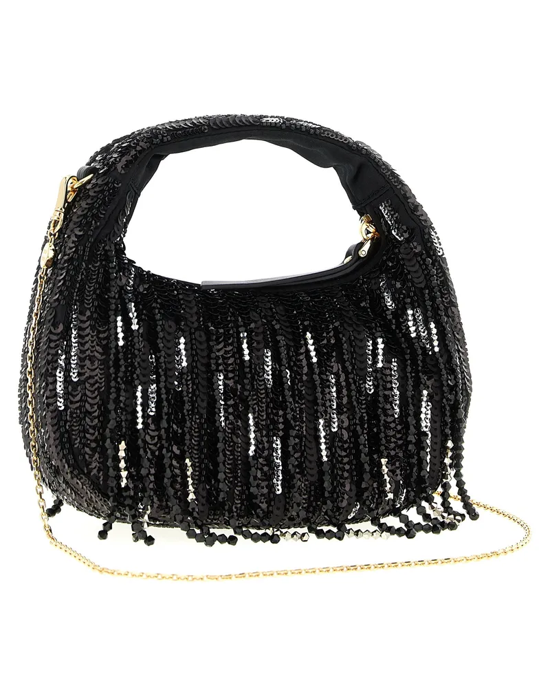 Miu Miu Satin Top Handle Bag — Black Black