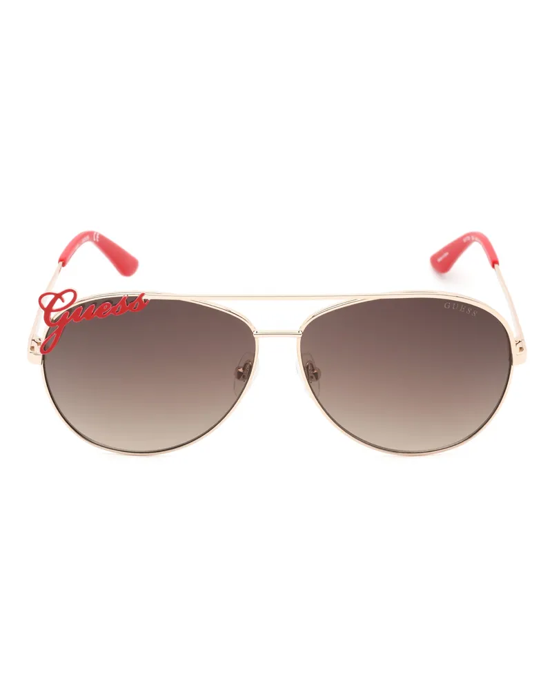 Guess Women's Gu7739 Sunglasses Rose Gold Rose