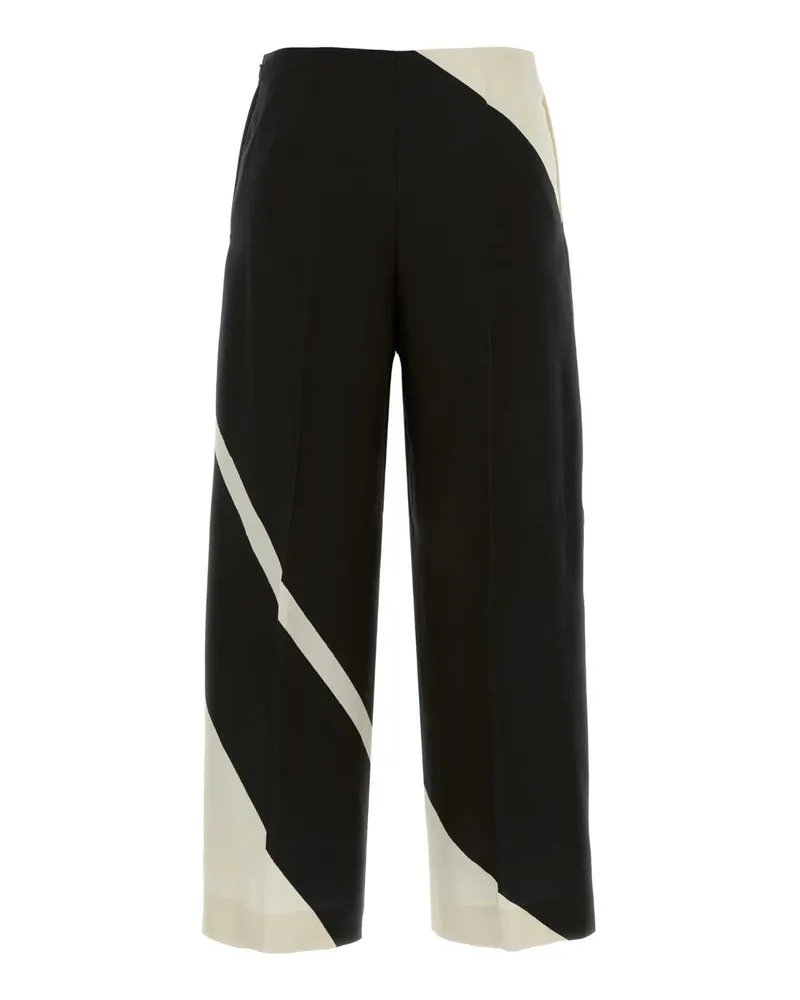 Alberta Ferretti A03140151 1555 Fantasianero Exterior: Viscose Pantaloni Trousers Black