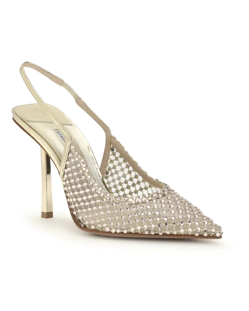 Le Silla Women's Pumps Gilda Platinum Upper: Nylon High Heel Shoes Silver
