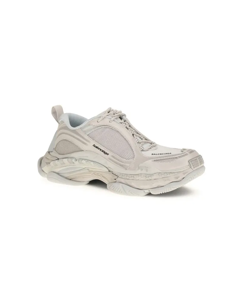 Balenciaga Women's White Polyurethane Chunky Sneakers White