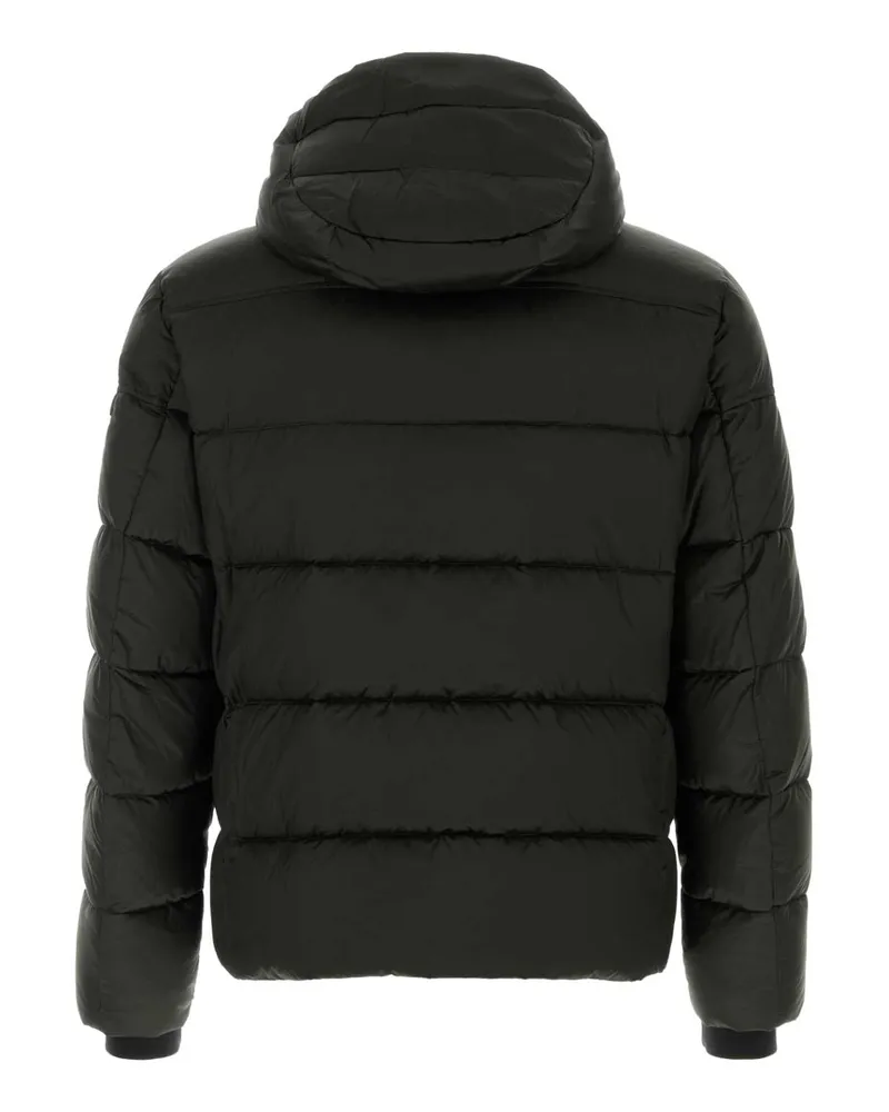 MOORER Men's Dark Green Nylon Brett Down Jacket Giubbini Green