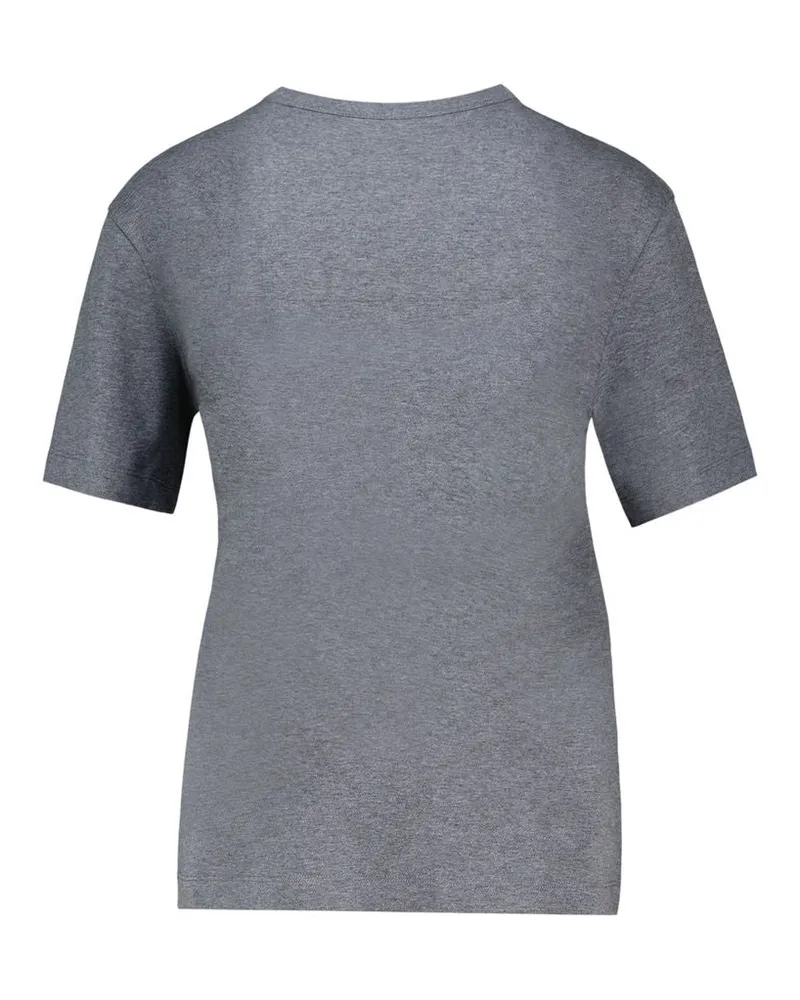 Lanvin Unisex Petit Logo T-Shirt -  Cotton Grey Ready-To-Wear T-Shirts Gray