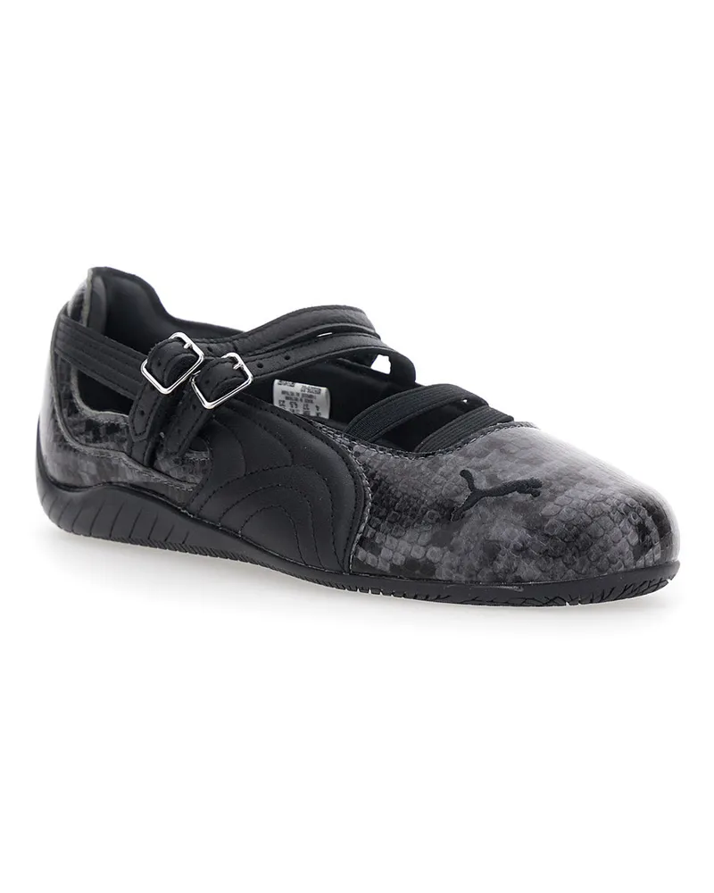 Puma Women's Ballet Shoes Speedcat Grey Leather Ballerina Gray