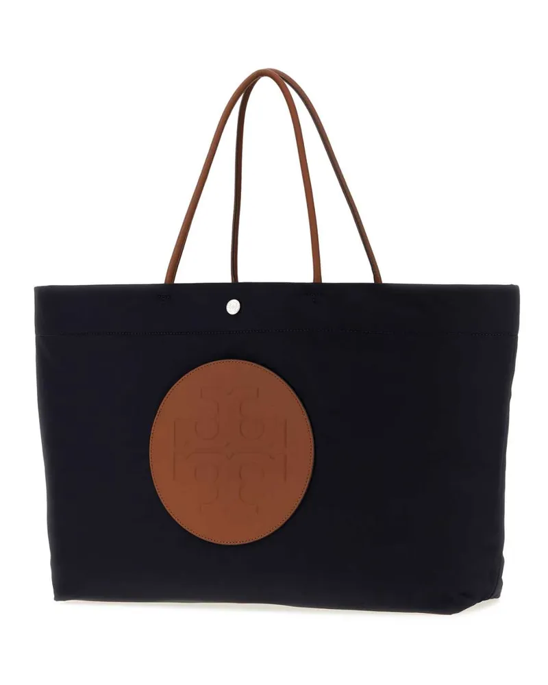 Tory Burch Twist Nylon Tote Bag — Navy Navy