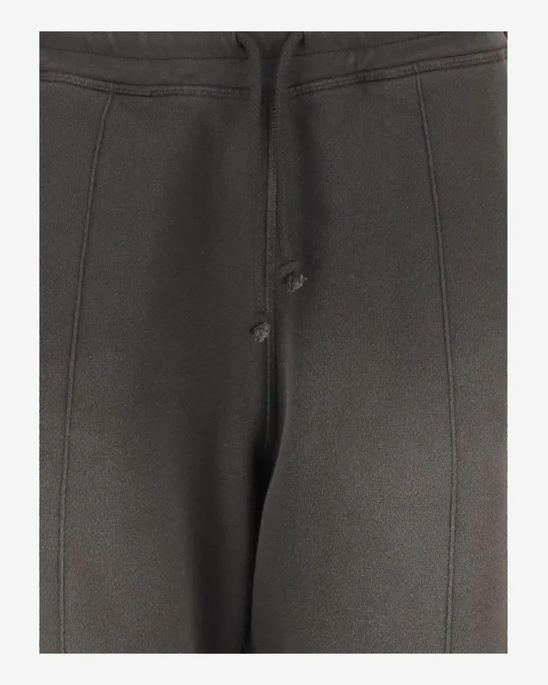 Golden Goose Women Cotton Pants Dark Grey Trousers Gray