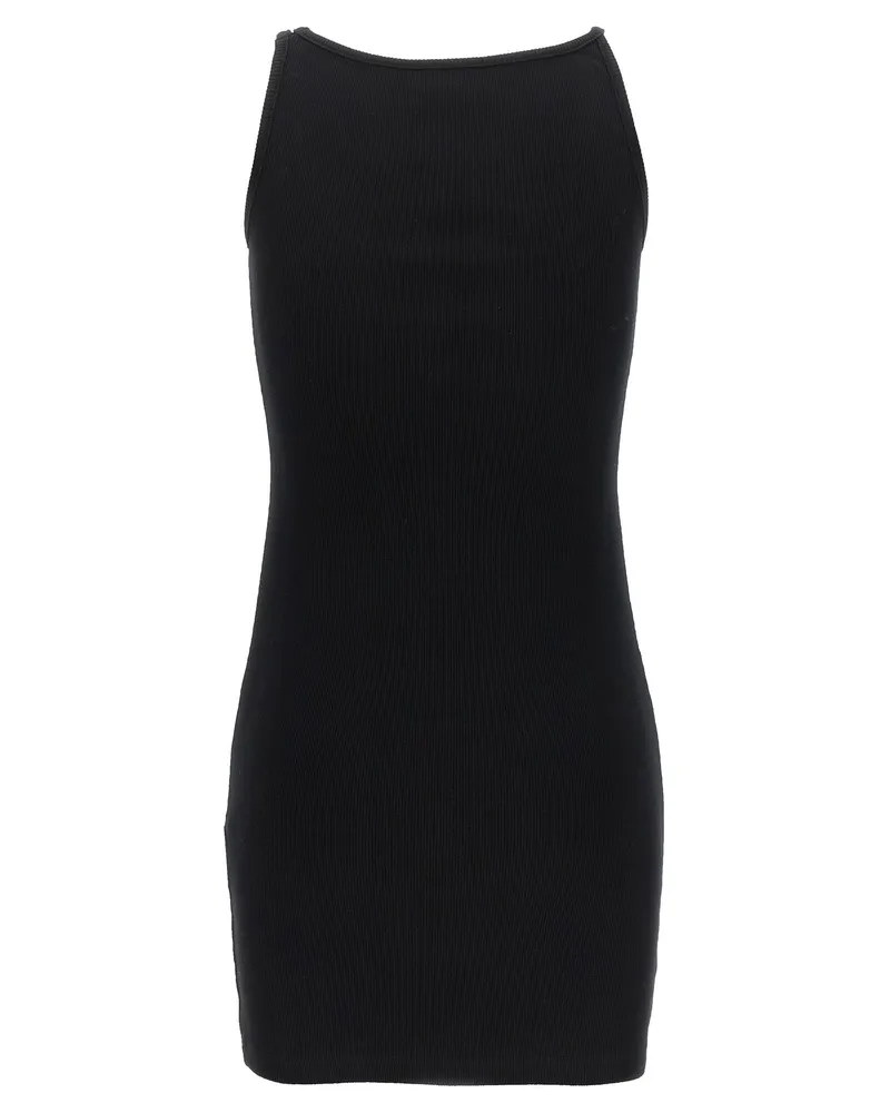 OFF-WHITE Women's Black Cotton Short Dress Black