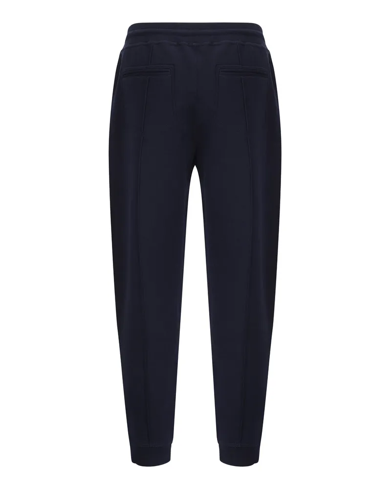 Brunello Cucinelli Men's Sweatpants Cobalt Cotton Trousers Navy