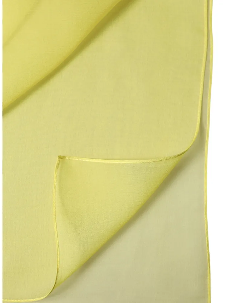 Dolce & Gabbana Yellow Stole Silk Neck Wrap Shawl Men Scarf Yellow