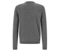Multicolor GG Intarsia Cashmere Sweater — Grey