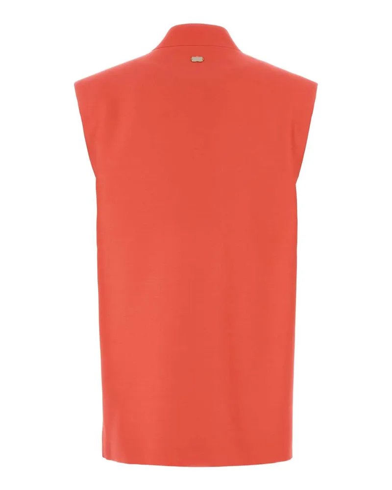 AGNONA Women's Coral Wool Blend Vest Lightredsunset Giacche E Gilet Red