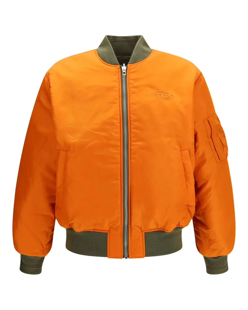 Diesel Men's Bomber Jacket W-Type-D1 Green Outer: Polyamide Green