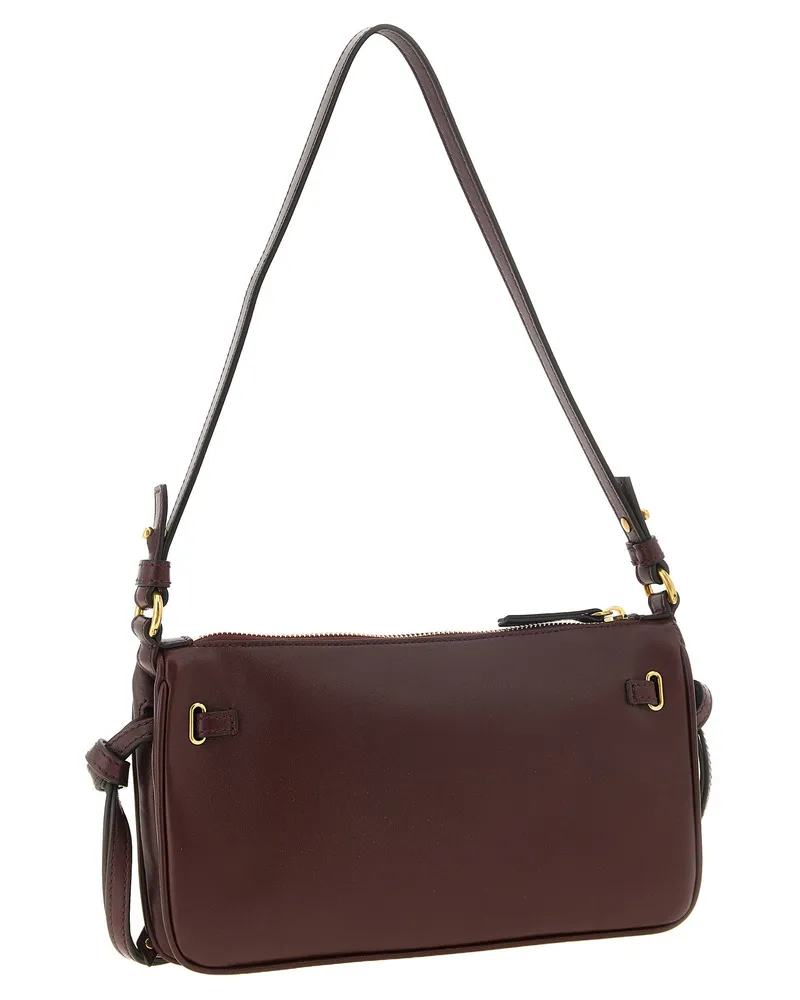Chloé Paddington Lambskin Leather Clutch — Burgundy Burgundy