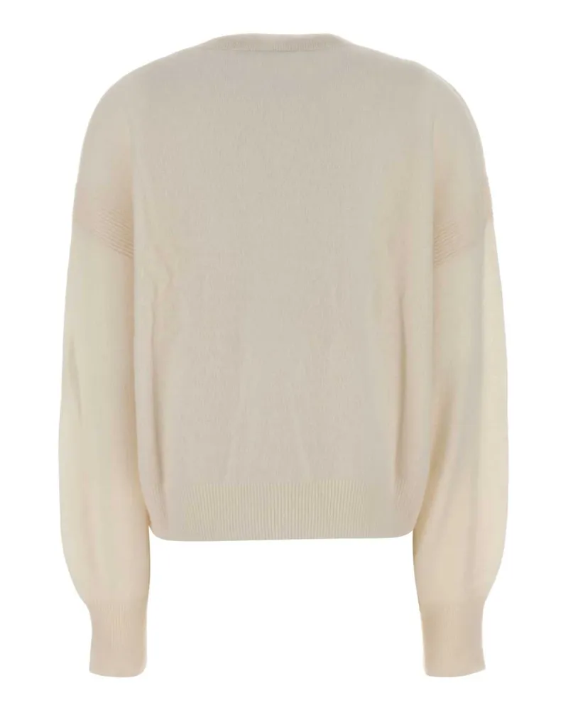 Le Kasha 1918 Women's Ivory Cashmere Modena Sweater White Exterior: Organic Maglieria White