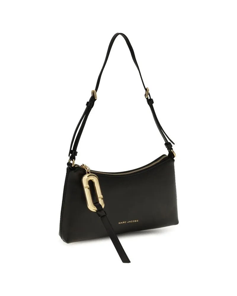 Marc Jacobs Calfskin Leather Shoulder Bag — Black Black