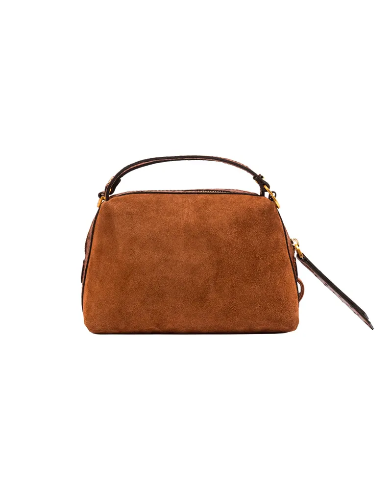 Gianni Chiarini Alifa Top Handle Bag — Brown Brown