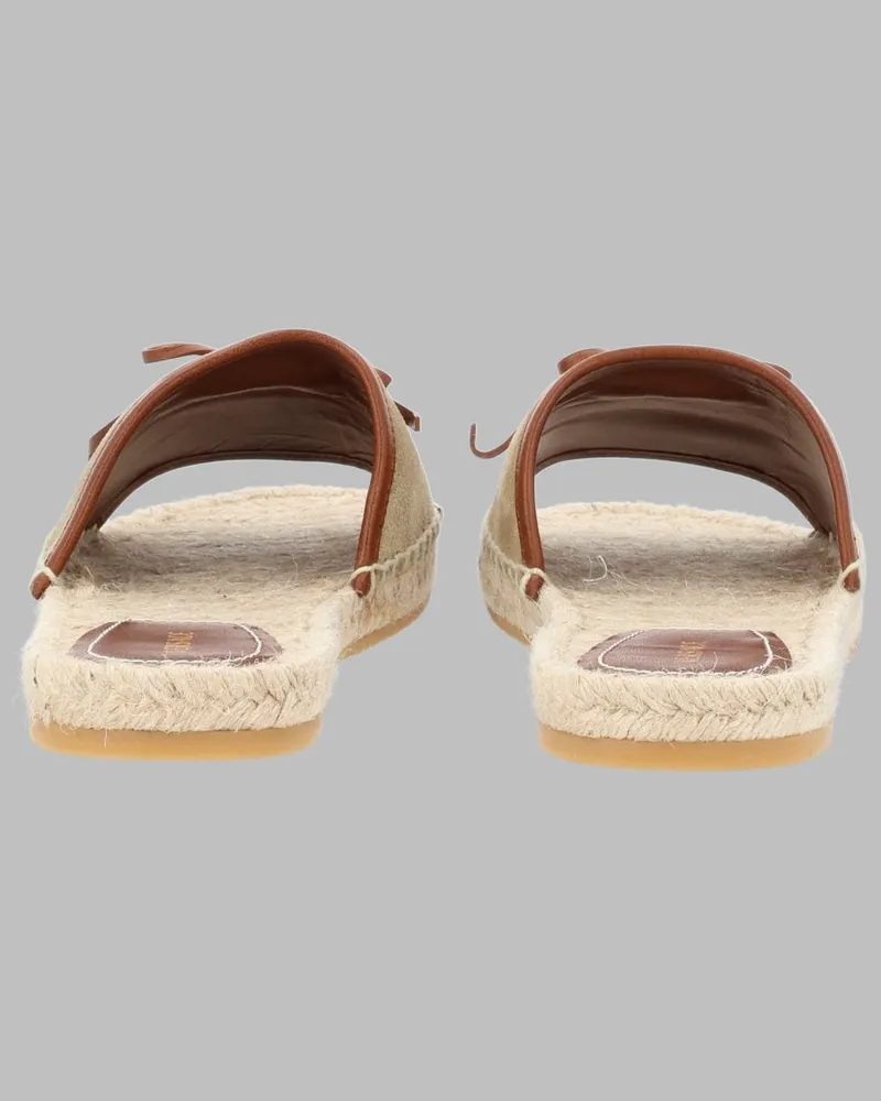 Versace Lola Espadrille Sandal — Beige Beige