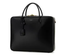 Men's Sac De Jour Top Handle Bag Black Calf