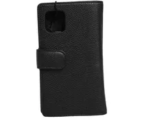 Flip Cover Calf Leather Phone Case — Black
