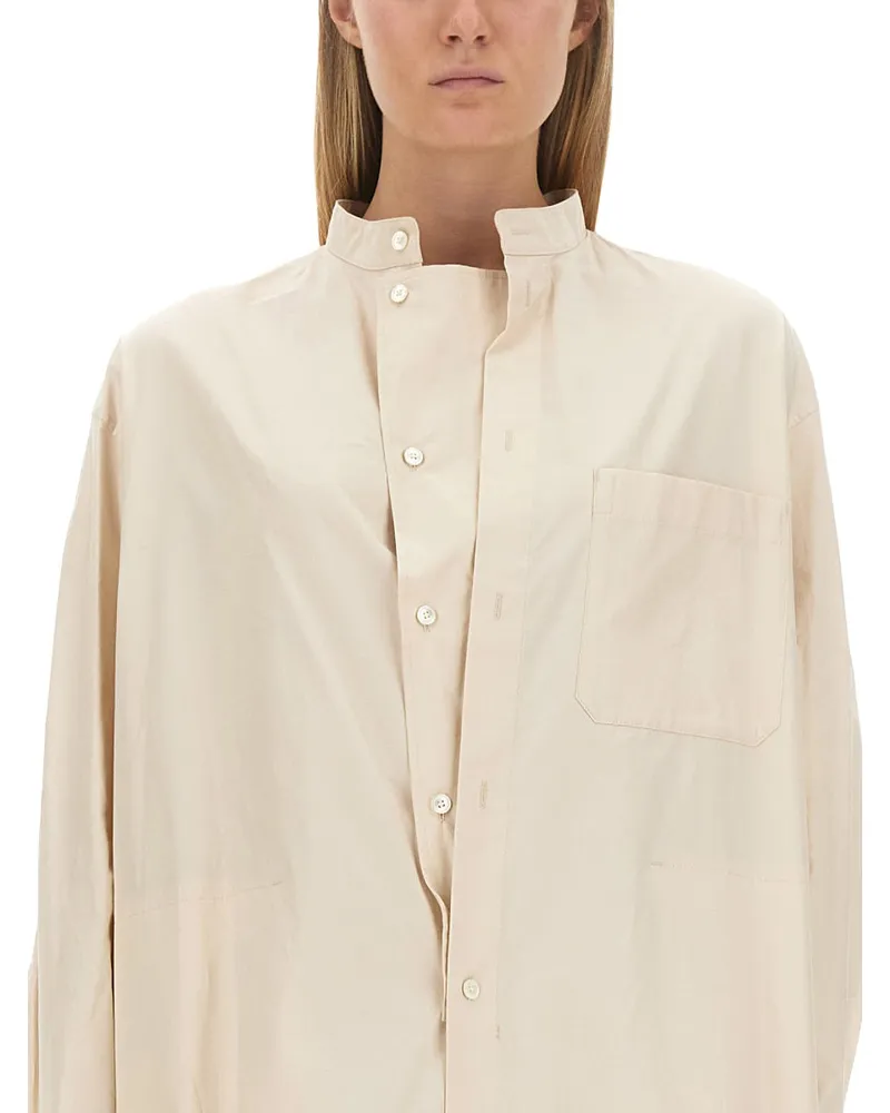 Christophe Lemaire Loose-Fit Cotton Shirt Dress — White White