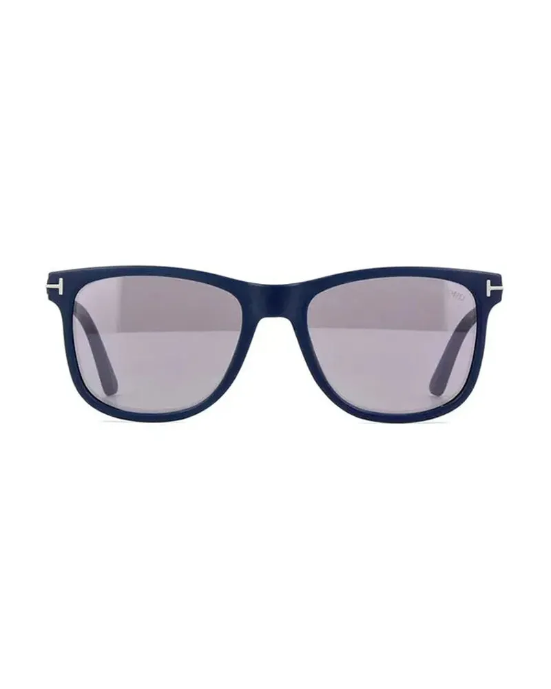 Tom Ford Square Full Rim Sunglasses — Blue Blue