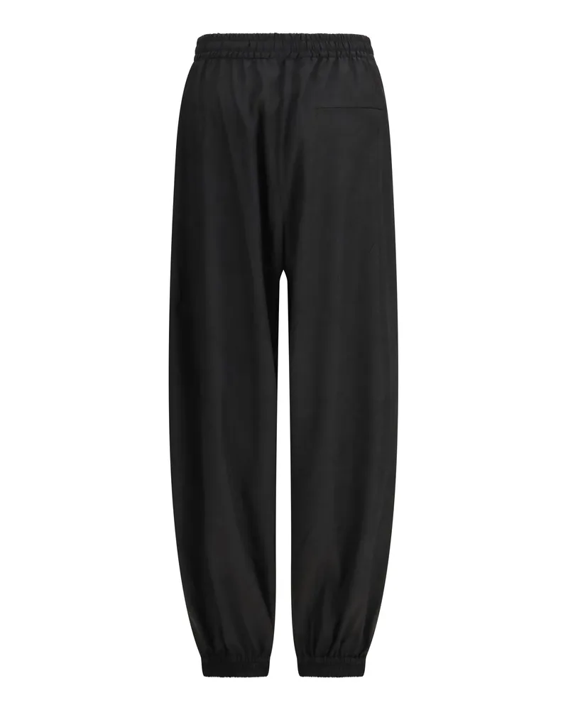 Róhe Women's Balloon Track Pants Black Polyester Trousers Black