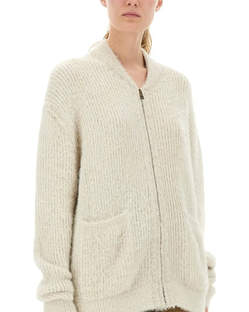 Uma Wang Wool Blend Knit Cardigan — White White