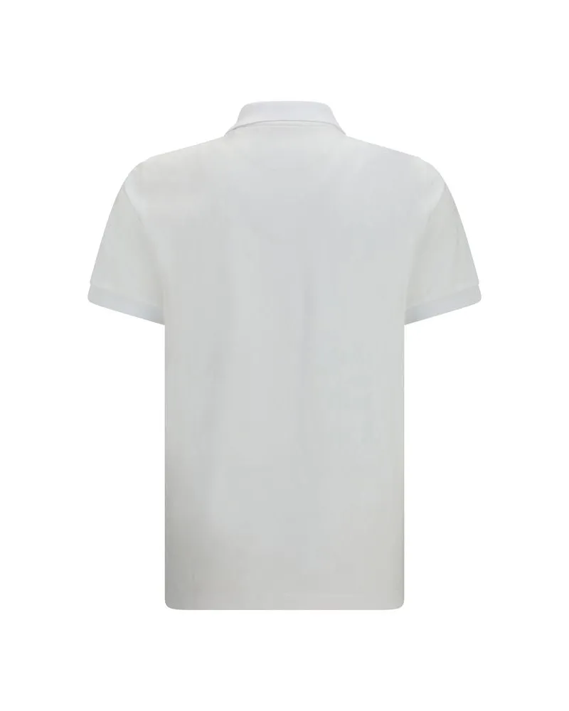 Fendi Men's White Cotton Polo Shirt White