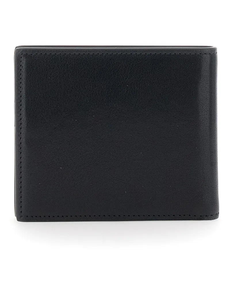 Dolce & Gabbana Men's Bi-Fold Wallet Black Leather Calf Black