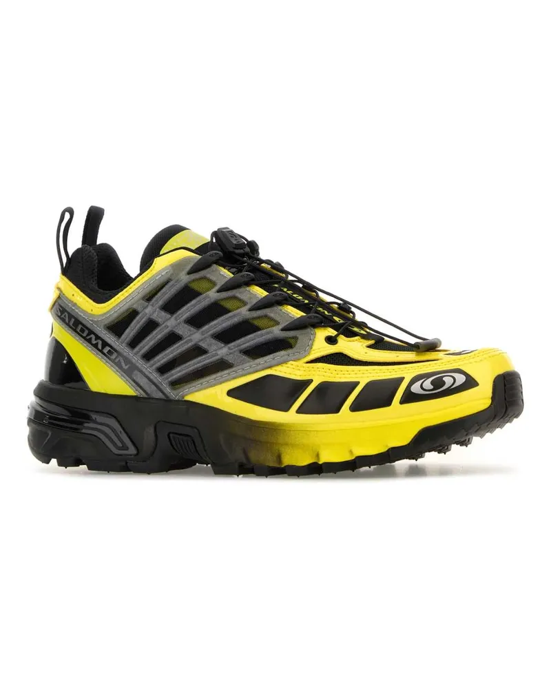 Maison Margiela Men's Multicolor Fabric And Rubber Mm6 X Salomon Acs Pro Black-Blazing Yellow-Ftw Silver Sneaker Black/blazing Yellow/ftw Yellow