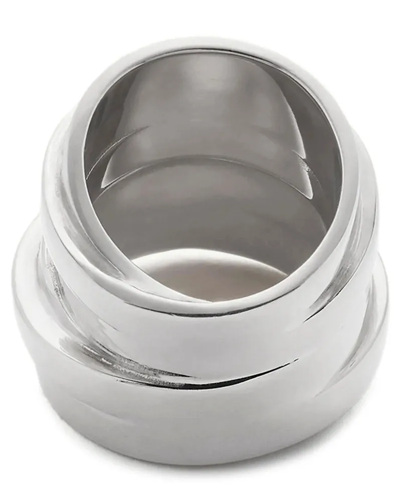 Maison Margiela Women's Silver Brass Ring Silver