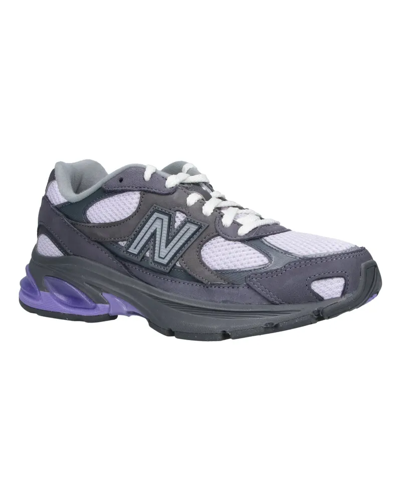 New Balance Unisex Sneakers Grey Leather Gray