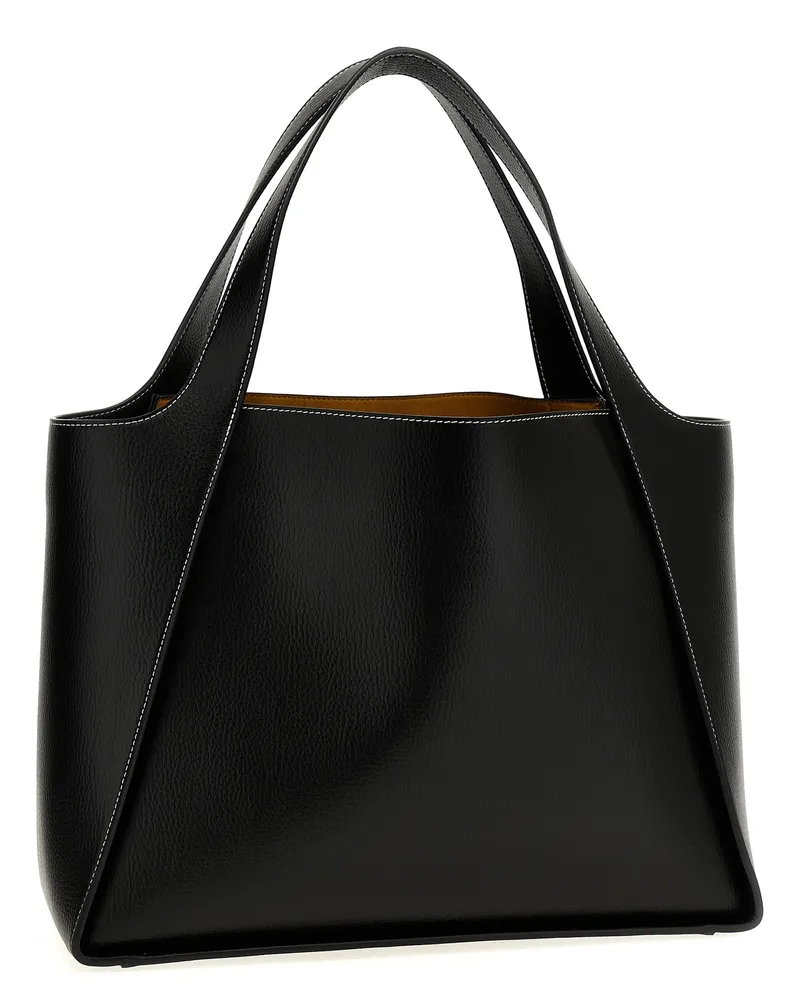 Stella McCartney Women's Perforated Logo Polyamide Tote Black Black