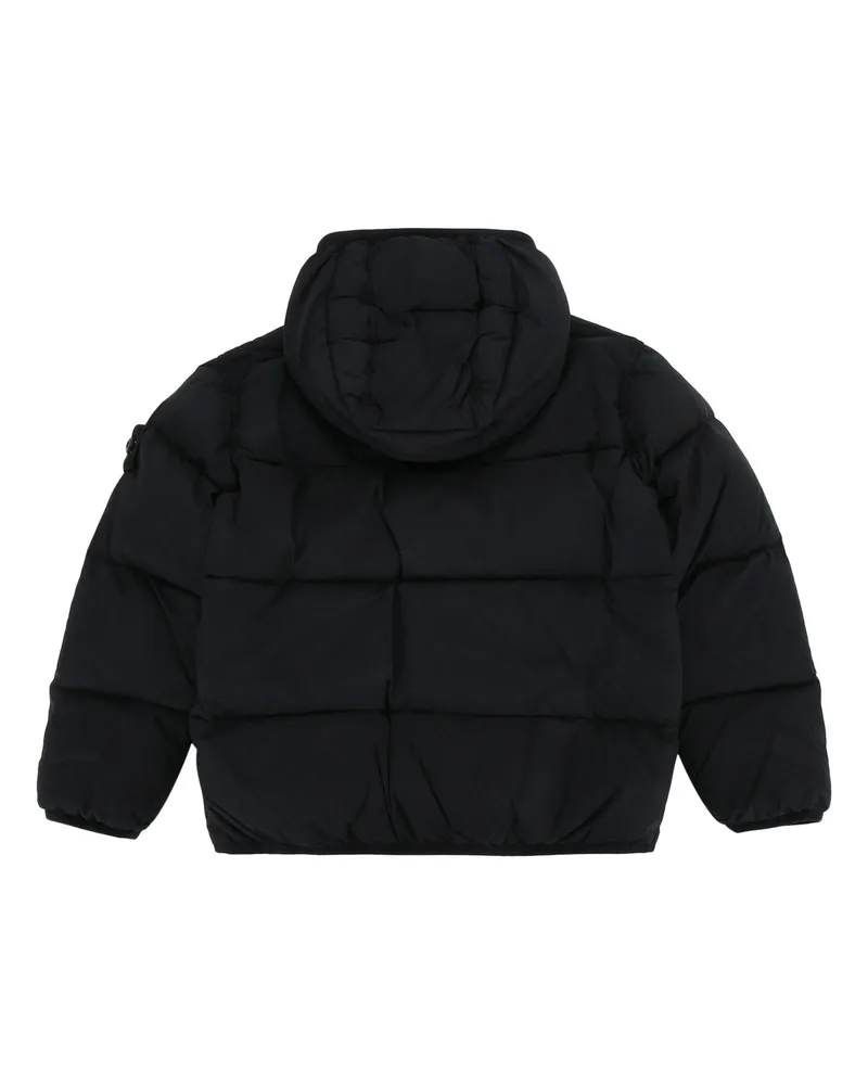 Stone Island Boys' Short Parka Black Giubbini Jacket Black