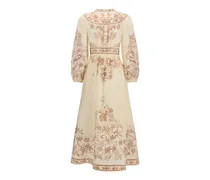 Women's Beige Linen Casual Dress