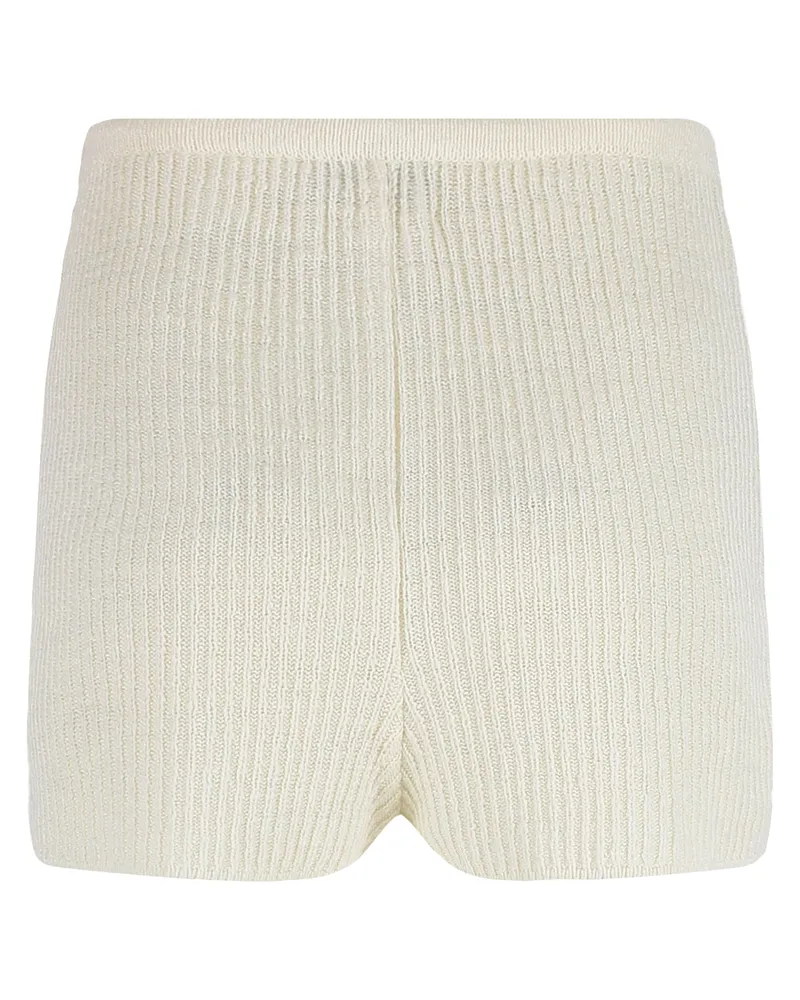 Le Kasha 1918 Women's Knitted Shorts White Linen White