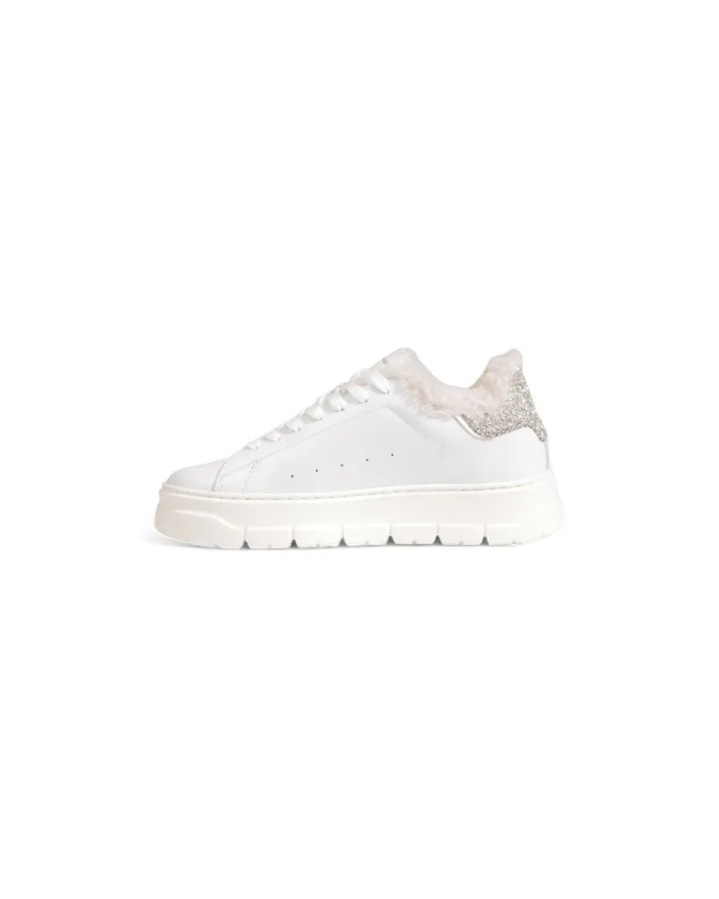Crime Leather Chunky Sneakers — White White