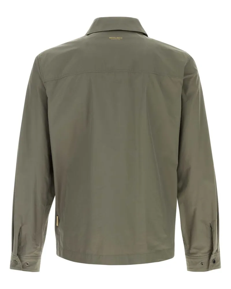 Woolrich Men's Army Green Polyester Urban Timber Jacket Smokeyolive Exterior: Giubbini Green