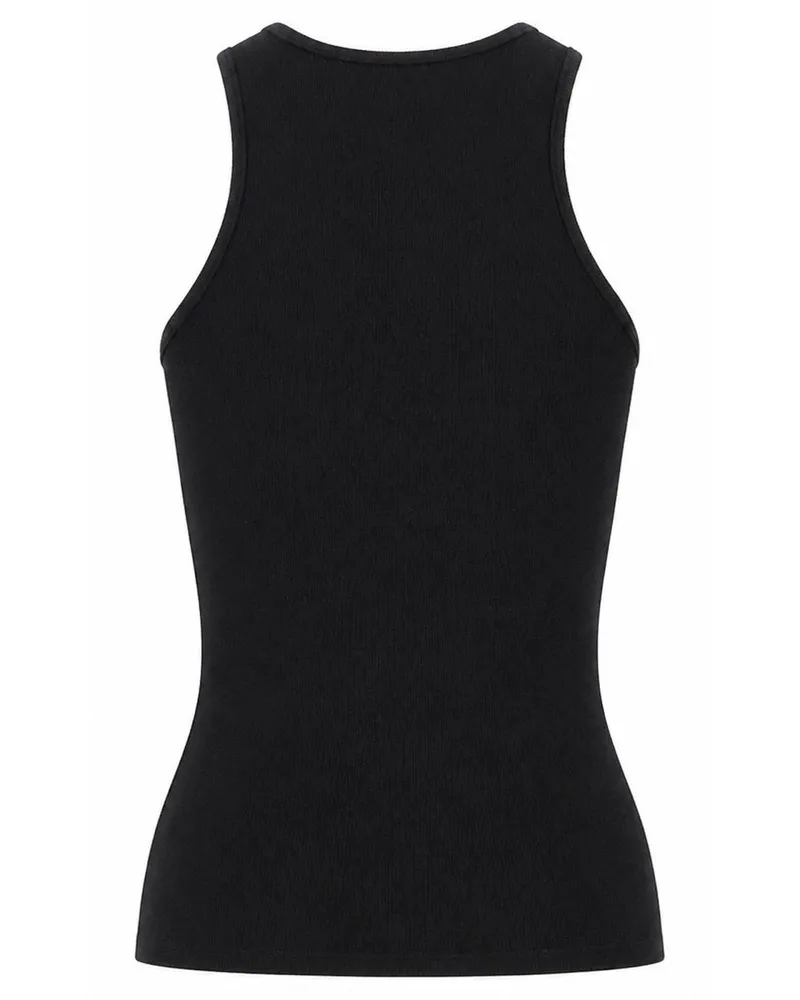 Vivienne Westwood Logo-Embroidered Cotton-Elastane T-Shirt — Black Black