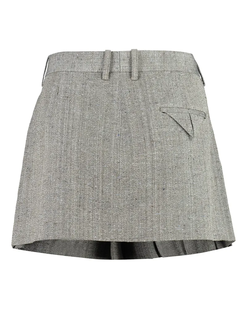 Bottega Veneta Women's Pleated Skirt Brown Viscose Brown