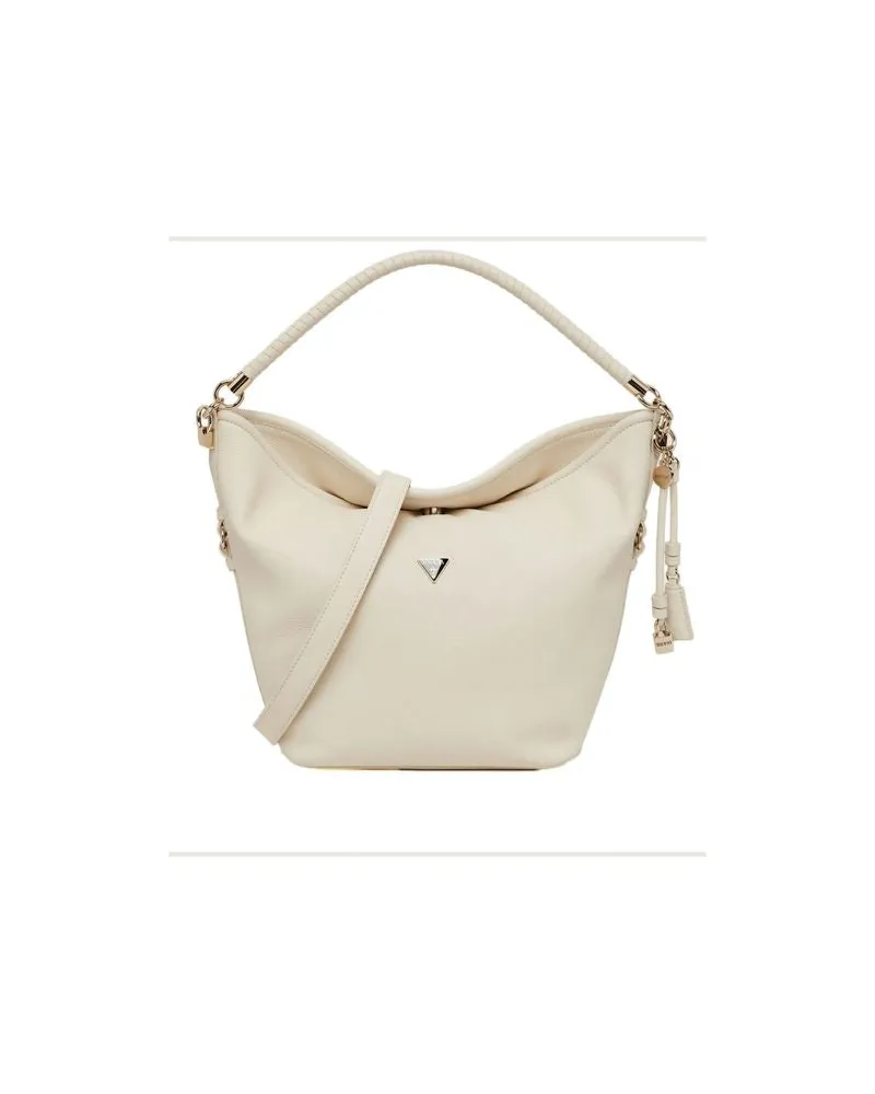 Guess Women's Shoulder Bag Off White Polyurethane - Handbags White