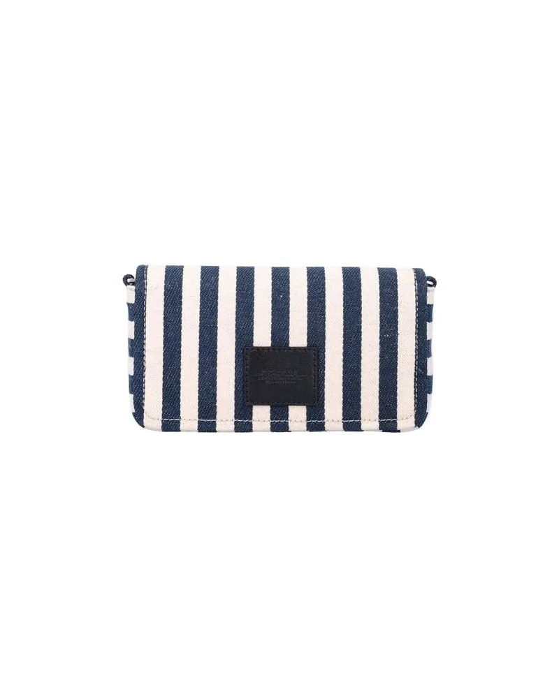 Marc Jacobs Striped Fabric Crossbody Bag — Navy Navy