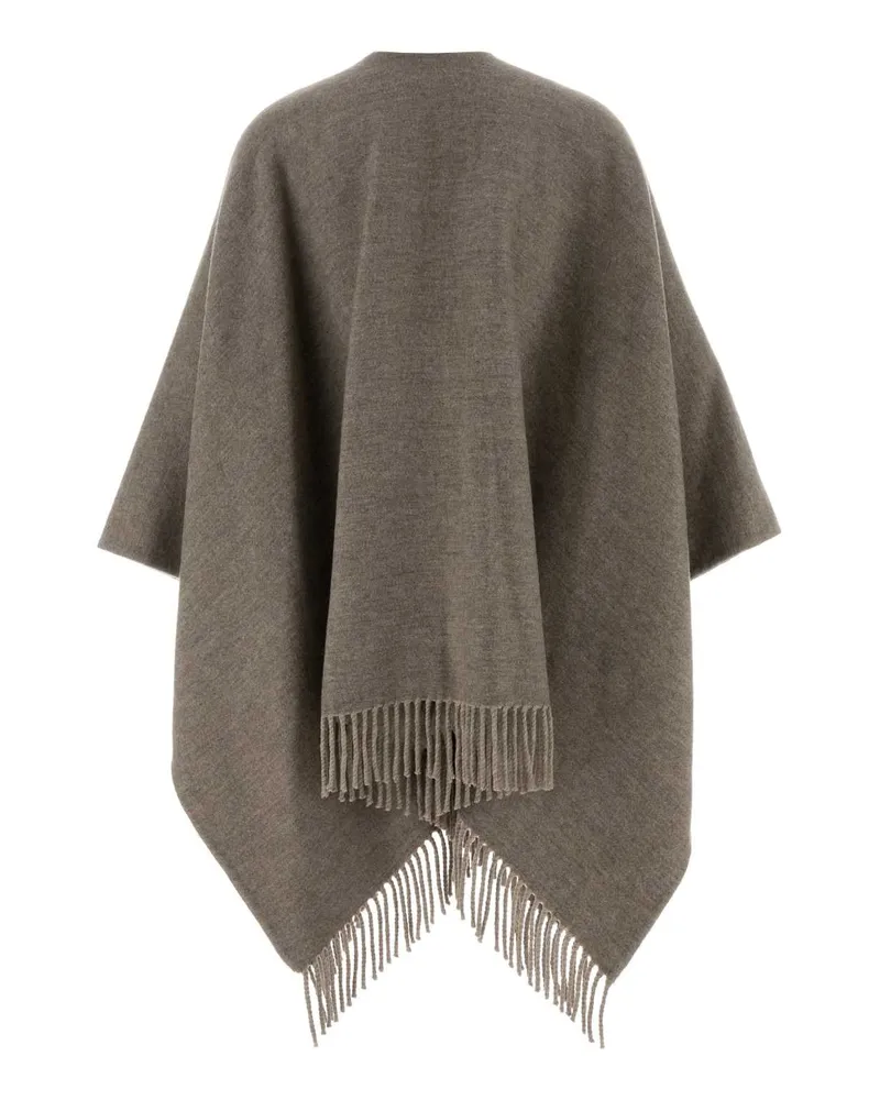 Fendi Signature Cape — Gray Gray
