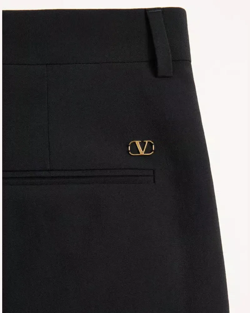 Valentino Garavani Val E26 Trousers — Black Black
