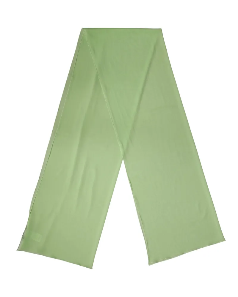 Dolce & Gabbana Women's Light Green Silk Neck Wrap Shawl Stole 200cm X 64cm Scarf Elastane Green