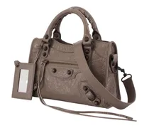 Le City Mini Top Handle Bag — Brown