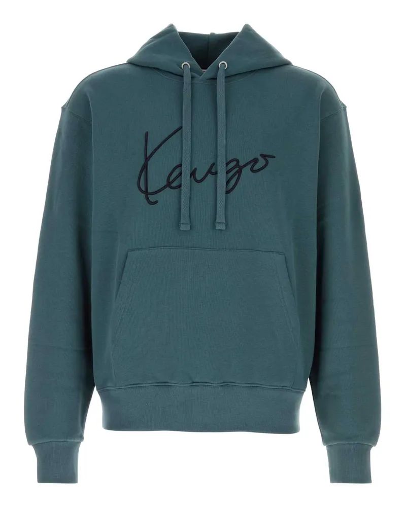 Kenzo Signature Hoodie — Blue Blue