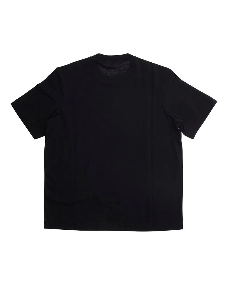 Marni Logo-Printed Cotton T-Shirt — Black Black