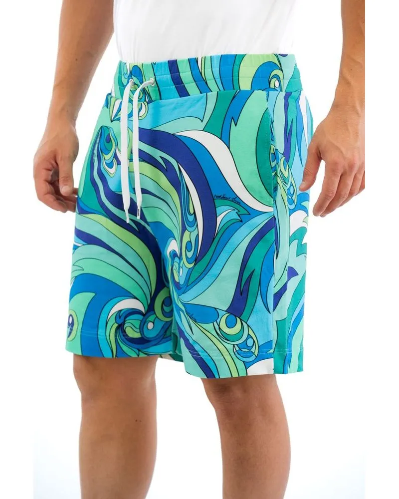 Moschino Men's Multicolor Cotton Bermuda Shorts Multicolor